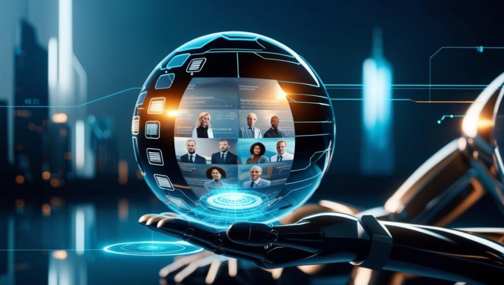 Future of AI and technology with advanced digital systems