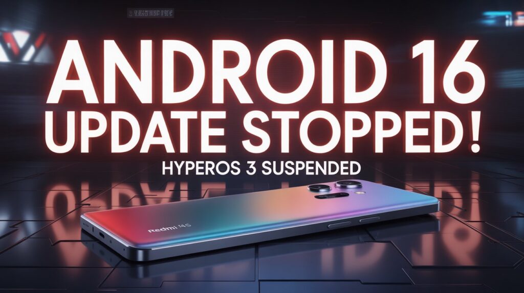 REDMI Note 14S Android 16 update suspended with HyperOS 3 warning thumbnail