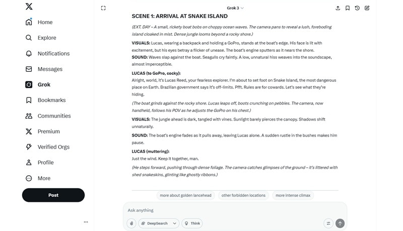 AI video summarization tool by X Grok