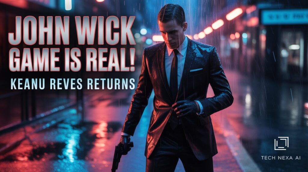 John Wick video game character design inspired by Keanu Reeves