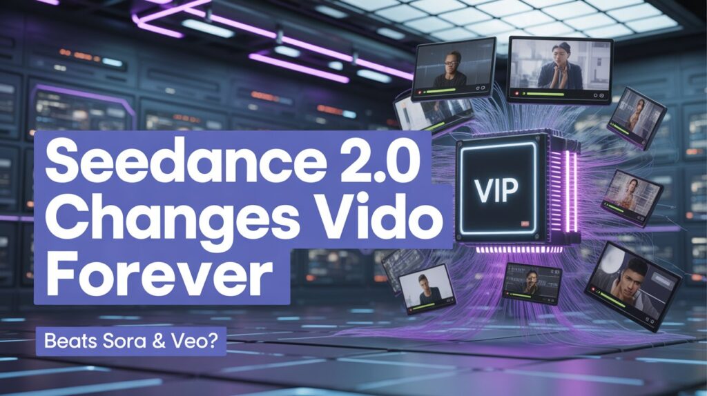 Seedance 2.0 AI video generation interface preview on Dreamina platform