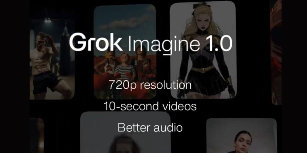 xAI Grok Imagine text to video AI technology concept