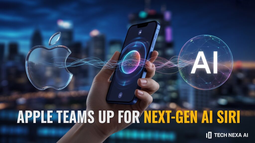 Apple WWDC 2026 presentation showcasing iOS 20 with AI-powered features and a redesigned Siri interface on iPhone.